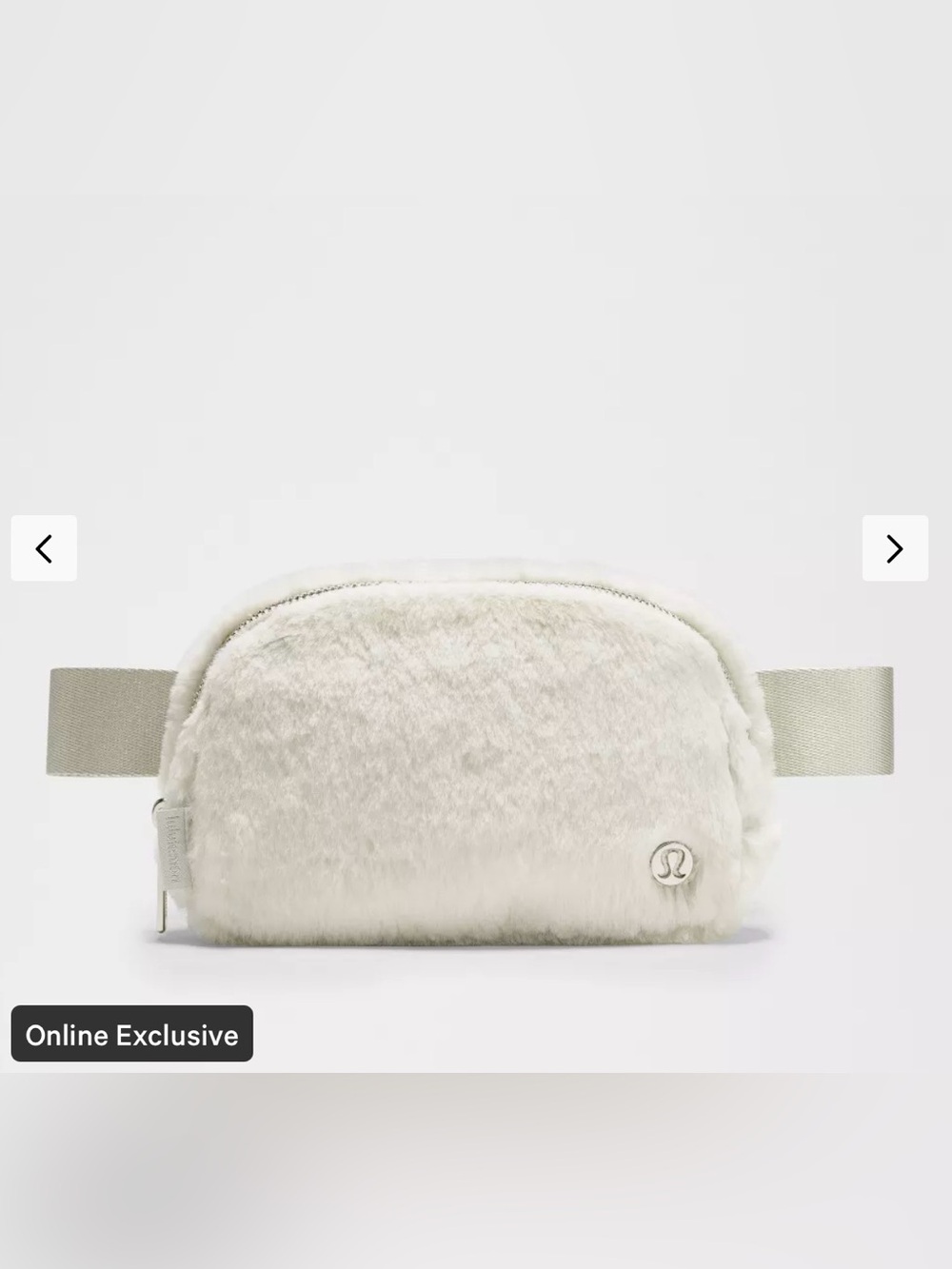 Lululemon Athletica Everywhere Fleece Belt Bag - Natural Ivory/Trench